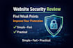 review your website security and give improvement plan