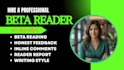beta read your manuscript or review your book as a reader