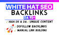 create fundamental premium high da SEO backlink services