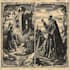 do a medieval woodcut gothic etching illustration