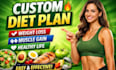create a customized weight loss diet plan