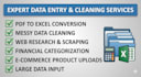 do professional financial data entry, excel data cleaning, and web research