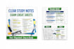 create clear, structured study notes and exam cheat sheets fast