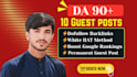 write and publish 10 guest posts on general blogs