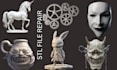 do  stl file repair, edit obj file, custom 3d model modification for 3d printing