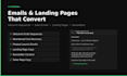 write email sequences and landing page copy