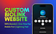 code a custom HTML CSS link in bio website