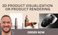 do photorealistic product visualization, cosmetics rendering and electronics cad