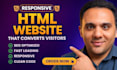 build a HTML website that is seo friendly and conversion optimized