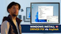 do a clean windows install and fix driver issues via anydesk