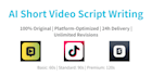 write professional video scripts with ai