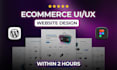 create high converting ecommerce website UI UX design