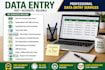 fast data entry and c programming tasks