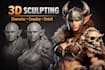 create high quality 3d character and cosplay sculpting models