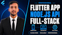 build professional flutter app with node js rest API and mongodb backend