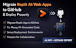 migrate replit ai web app to github deploy replit app transfer and rebuild
