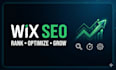 optimize wix website SEO and keyword optimization to rank higher on google