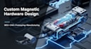 custom magnetic hardware design with mcu integration, cad, manufacturing support