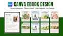 design canva workbook canva ebook, lead magnet, ebook layout canva pdf design