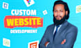 develop a custom full stack website with frontend, backend