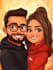 create professional caricatures for couples or wedding gift