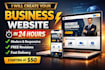 create a modern business website in 24 hours
