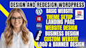 create basic website simple wordpress website, business website or landing page
