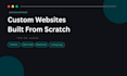 design and build a custom website from scratch