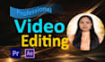 do professional video editing and youtube video making