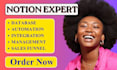 notion template notion workflow notion planner notion automation notion setup