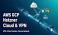 setup AWS gcp hetzner cloud vps VPN ipsec tunnels, proxmox,server setup