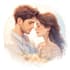 design couple portrait illustration