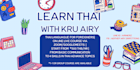 teach thai language for foreigners in any topics and level