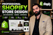 develop, design, and build your shopify store or shopify website