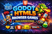 create godot game, html game, browser game, with phaser, javascript game, webgl