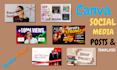 design pro social media posts and canva templates