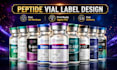 design peptide sarms vial label design, and product label design
