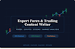 write expert forex and trading content, analysis and educational articles