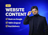 write SEO optimized website content that ranks on google