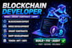 blockchain developer, integrate web3 staking presale dapp smart contract with ai