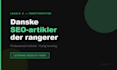 skrive professionelle SEO artikler til din hjemmeside