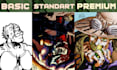 draw any illustration, character design or oc