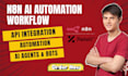 build custom n8n workflows, ai agent, workflow automation api integration