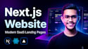 build a modern nextjs website or saas landing page