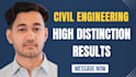 achieve high distinction in civil engineering