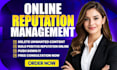 do online reputation management to push down negative listing
