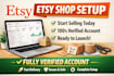 create fully verified etsy seller account, etsy account creation for any countr