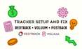 configure redtrack or voluum with traffic source and postback