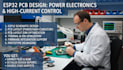 design esp32 pcb with power electronics and high current system control