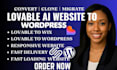 convert lovable to wix lovable ai lovable to wordpress lovable ai website